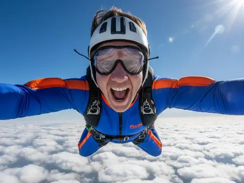 Sky diving